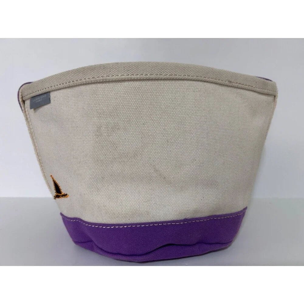 Land's End Halloween‎ Canvas Bucket Tote Bags Black Cat